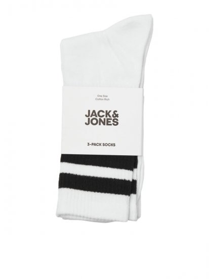 Jack & Jones Travis Tennissukat Valkoinen 3 paria - Alusvaatteet & uimavaatteet - Miesten Isot alusvaatteet 