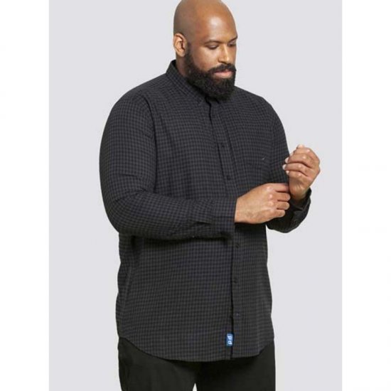 D555 Jared Long Sleeve Shirt - Kauluspaidat - Miesten isot kauluspaidat 2XL – 8XL