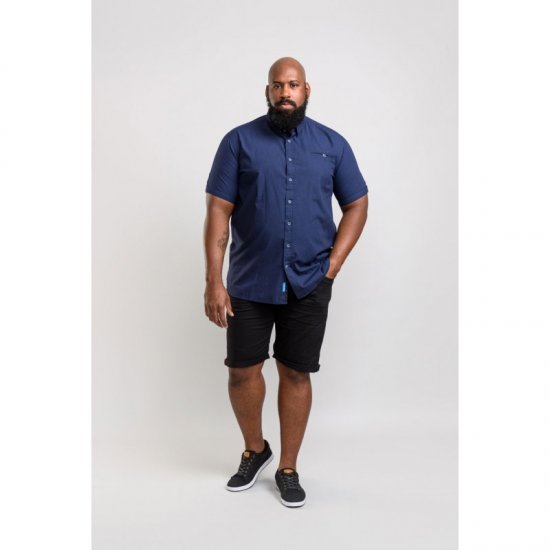 D555 Wesson Shirt Navy - Kauluspaidat - Miesten isot kauluspaidat 2XL – 8XL