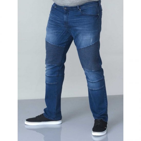 D555 Abrams Biker Style Jeans - Farkut ja housut - Miesten isot farkut ja isot housut W40-W70