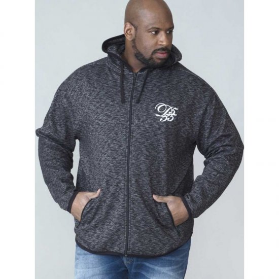D555 Bennie Full zip Hoodie - Hupparit ja collegepaidat - Miesten hupparit ja collegepaidat isot koot