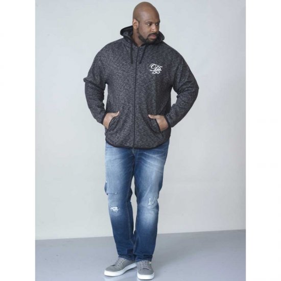 D555 Bennie Full zip Hoodie - Hupparit ja collegepaidat - Miesten hupparit ja collegepaidat isot koot