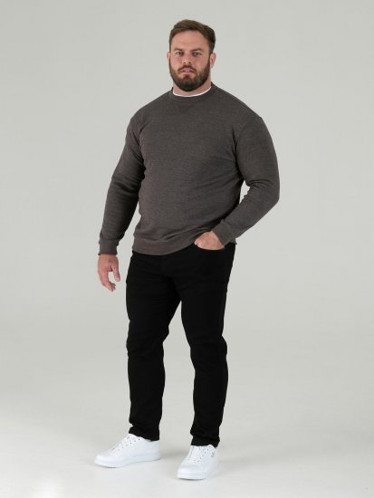 D555 Sweat Collegepaita Harmaa - Hupparit ja collegepaidat - Miesten hupparit ja collegepaidat isot koot