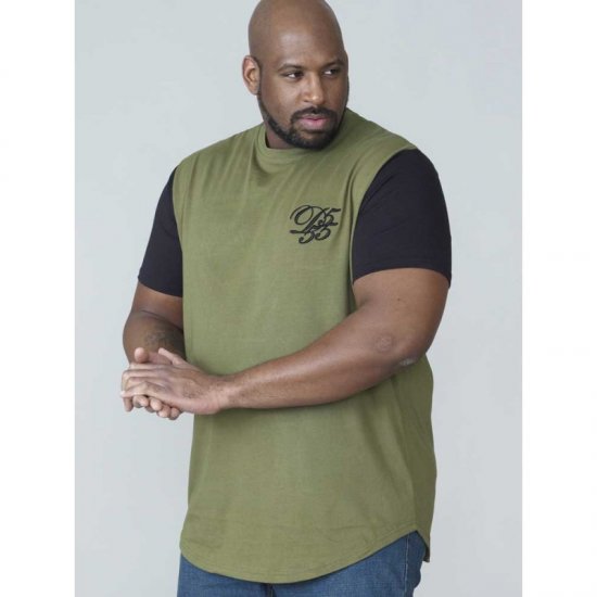 D555 Demarcus Couture T-shirt Khaki - T-paidat - Isot T-paidat 2XL – 14XL