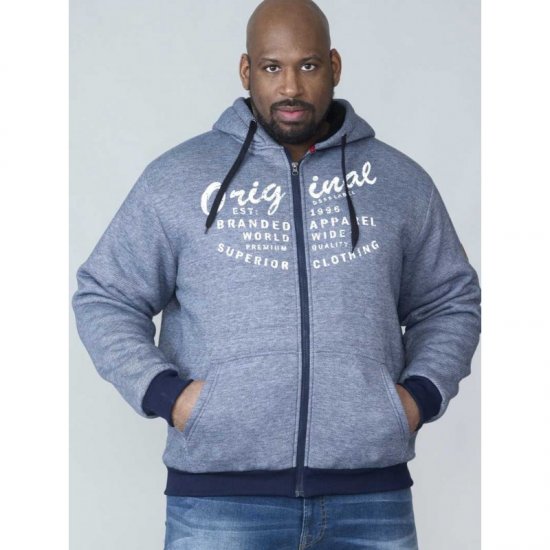 D555 Murdoch Sherpa Lined Hoodie - Hupparit ja collegepaidat - Miesten hupparit ja collegepaidat isot koot