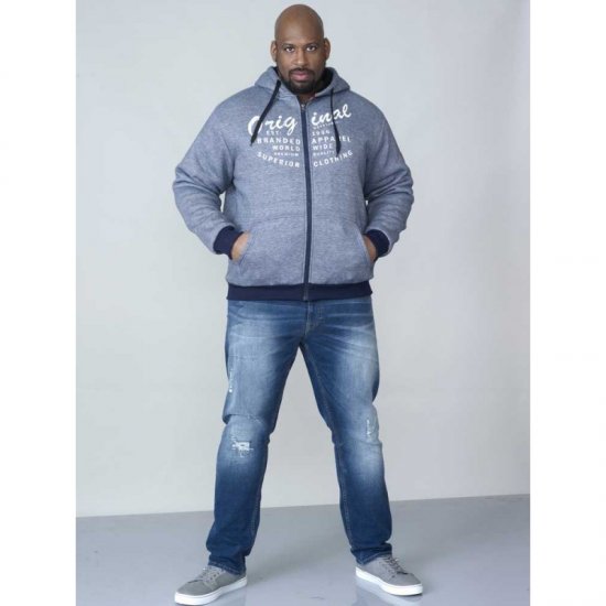 D555 Murdoch Sherpa Lined Hoodie - Hupparit ja collegepaidat - Miesten hupparit ja collegepaidat isot koot