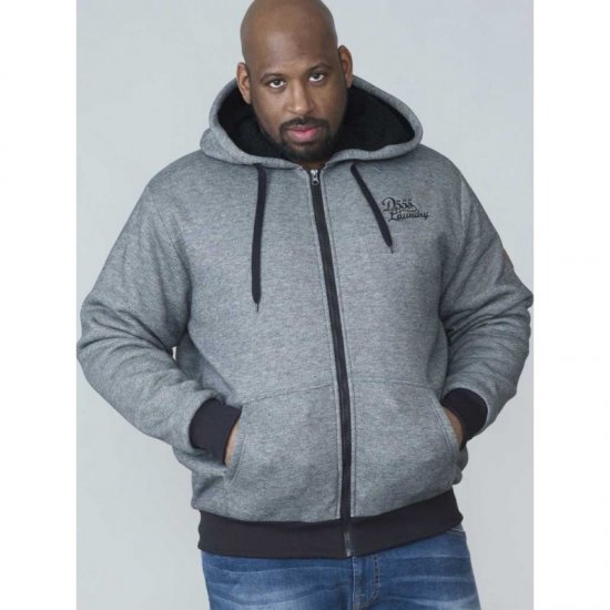 D555 William Sherpa Lined Hoodie - Hupparit ja collegepaidat - Miesten hupparit ja collegepaidat isot koot