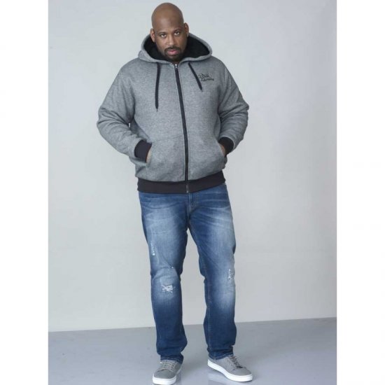 D555 William Sherpa Lined Hoodie - Hupparit ja collegepaidat - Miesten hupparit ja collegepaidat isot koot