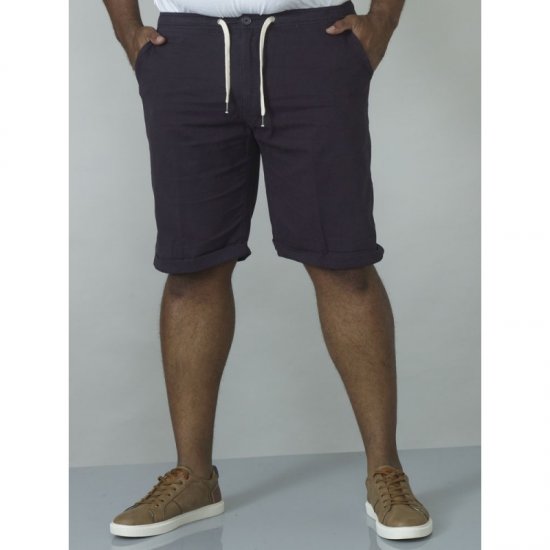 D555 Gareth Drawcord Shorts Navy - Collegehousut ja collegeshortsit - Miesten Isot collegehousut ja collegeshortsit