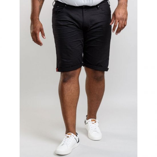 D555 Gilbert Stretch Shorts Black - Shortsit - Shortsit, isot koot – W40-W60