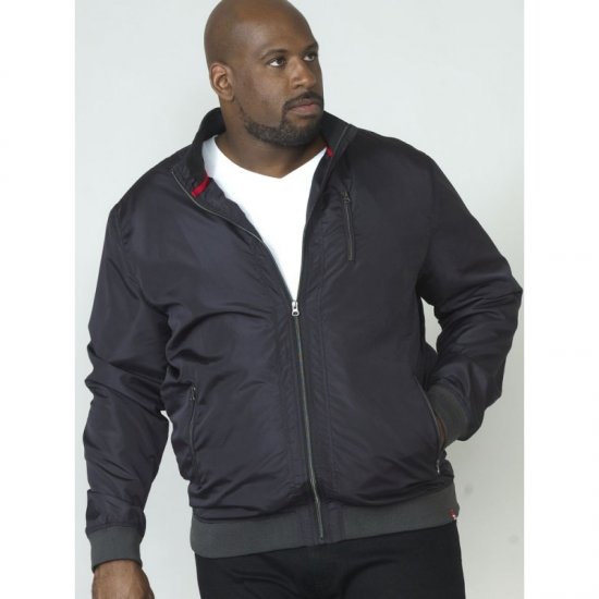 D555 Terron Bomber Jacket Black - Takit - Miesten Takit, isot koot – 2XL – 12XL