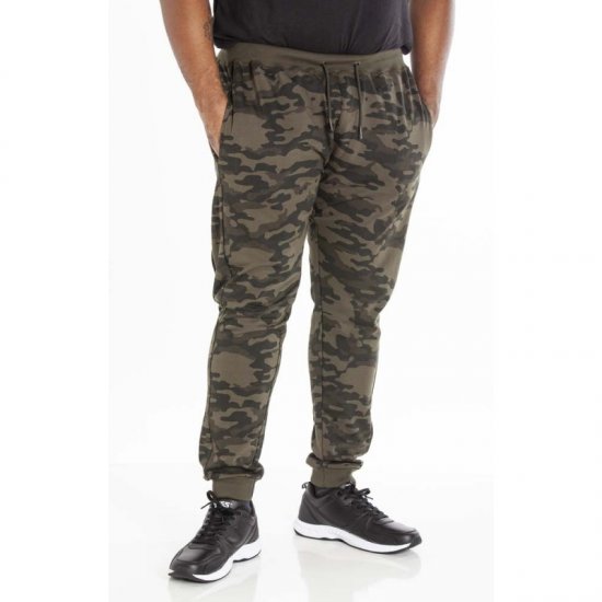 D555 Sutton Sweatpants Camo - Collegehousut ja collegeshortsit - Miesten Isot collegehousut ja collegeshortsit