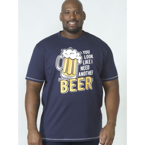 D555 Murray T-shirt Navy - T-paidat - Isot T-paidat 2XL – 14XL