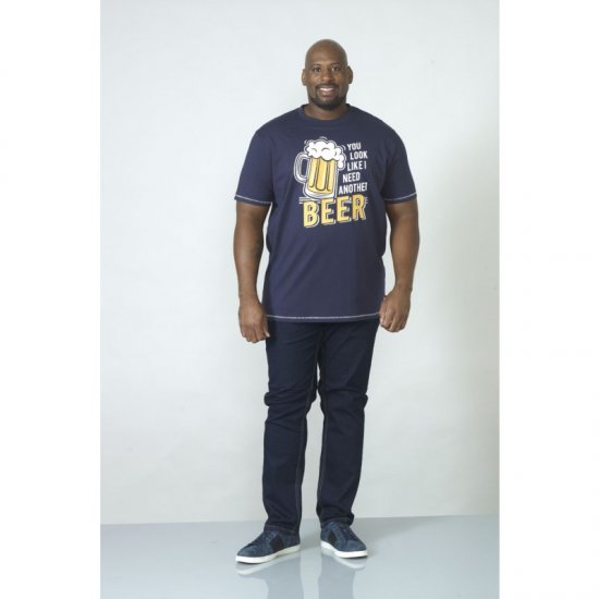 D555 Murray T-shirt Navy - T-paidat - Isot T-paidat 2XL – 14XL