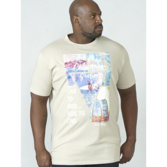 D555 Gordon T-shirt Pale Khaki - T-paidat - Isot T-paidat 2XL – 14XL