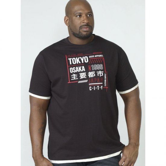 D555 Merlin T-shirt Black - T-paidat - Isot T-paidat 2XL – 14XL