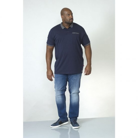 D555 Walker Polo Navy - Pikeepaidat - Miesten isot pikeepaidat