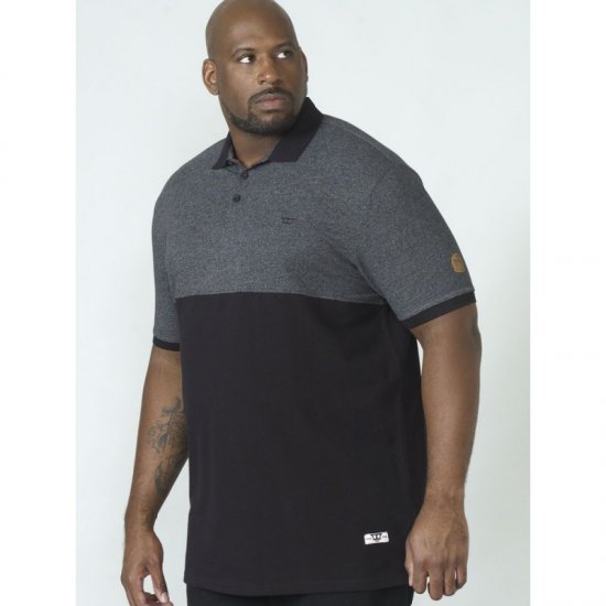 D555 Stefhen Polo Black - Pikeepaidat - Miesten isot pikeepaidat