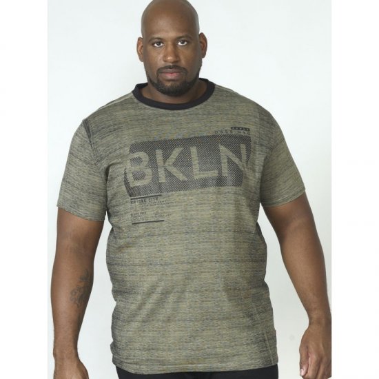 D555 NewYork Brooklyn T-shirt Khaki - T-paidat - Isot T-paidat 2XL – 14XL