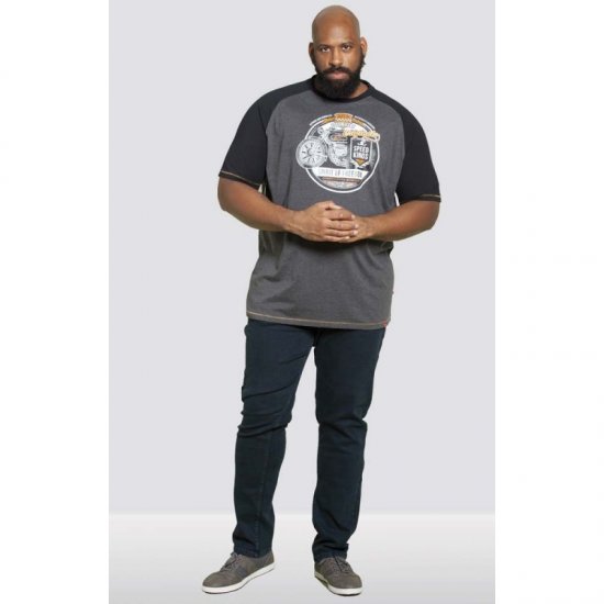 D555 Dallas T-shirt Charcoal - T-paidat - Isot T-paidat 2XL – 14XL