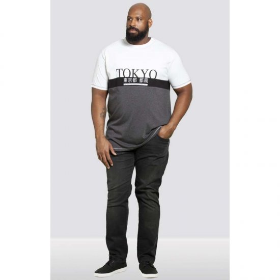 D555 Morris T-shirt Charcoal - T-paidat - Isot T-paidat 2XL – 14XL