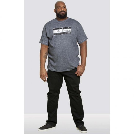 D555 Tempa T-shirt Navy Twist - T-paidat - Isot T-paidat 2XL – 14XL