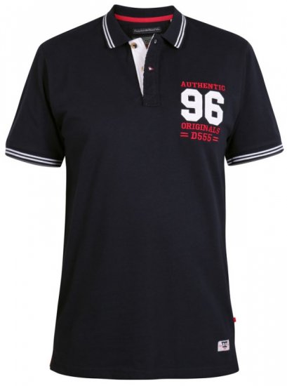 D555 Bartley Polo Dark Navy - Pikeepaidat - Miesten isot pikeepaidat