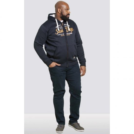 D555 Stockton Hoodie Navy - Hupparit ja collegepaidat - Miesten hupparit ja collegepaidat isot koot