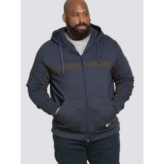 D555 Louisiana Hoodie Navy - Hupparit ja collegepaidat - Miesten hupparit ja collegepaidat isot koot