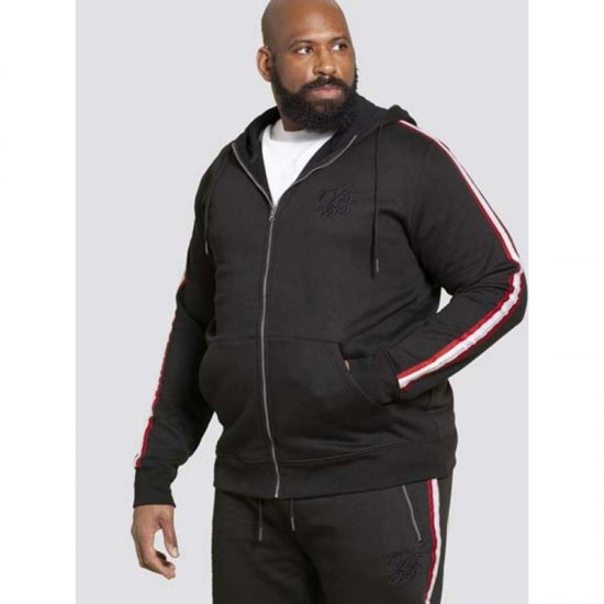 D555 Kentucky Hoodie Black - Hupparit ja collegepaidat - Miesten hupparit ja collegepaidat isot koot