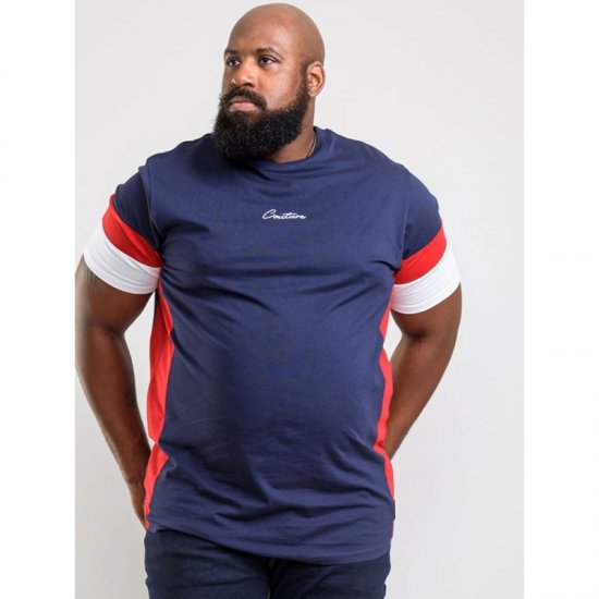 D555 Baker T-shirt Navy - T-paidat - Isot T-paidat 2XL – 14XL