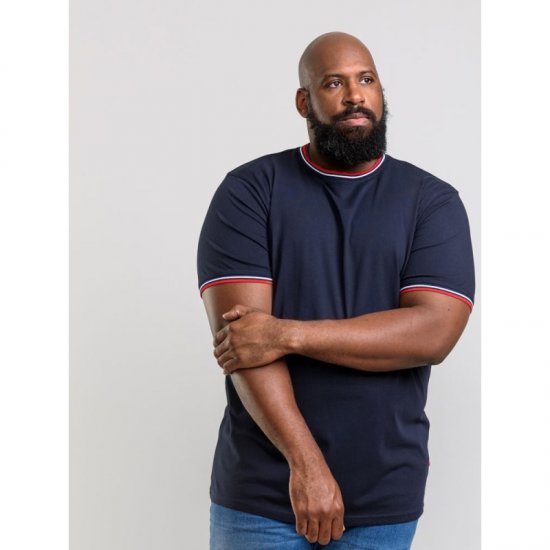 D555 Bates T-shirt Navy - T-paidat - Isot T-paidat 2XL – 14XL