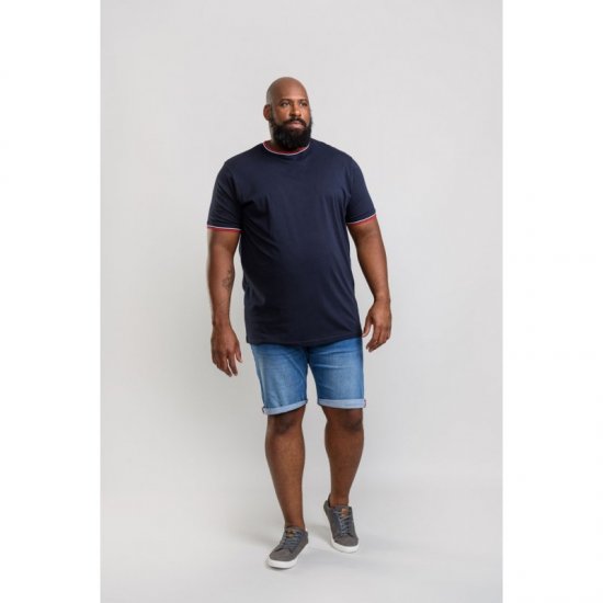 D555 Bates T-shirt Navy - T-paidat - Isot T-paidat 2XL – 14XL