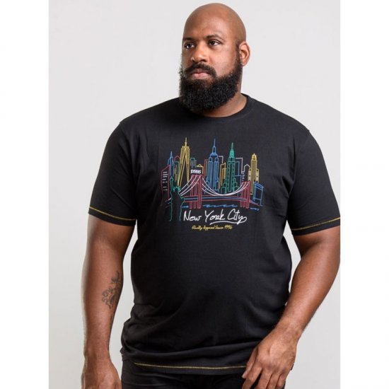 D555 Shelby T-shirt Black - T-paidat - Isot T-paidat 2XL – 14XL