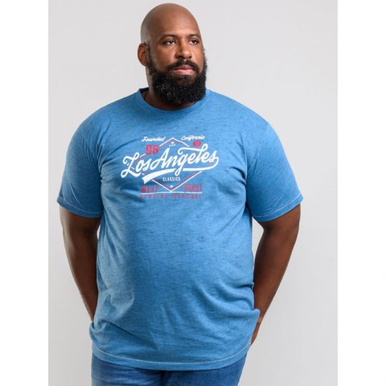 D555 Shelton T-shirt Blue - T-paidat - Isot T-paidat 2XL – 14XL