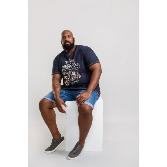 D555 Slater T-shirt Navy - T-paidat - Isot T-paidat 2XL – 14XL