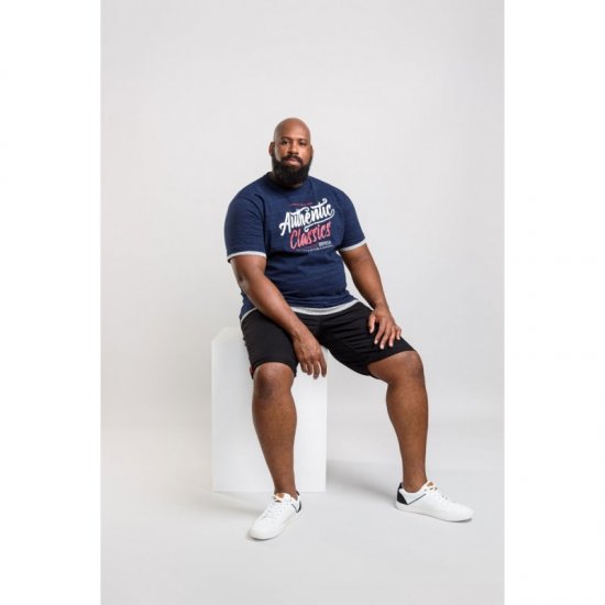 D555 Finn T-shirt Navy - T-paidat - Isot T-paidat 2XL – 14XL