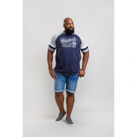 D555 Jones T-shirt Navy - T-paidat - Isot T-paidat 2XL – 14XL