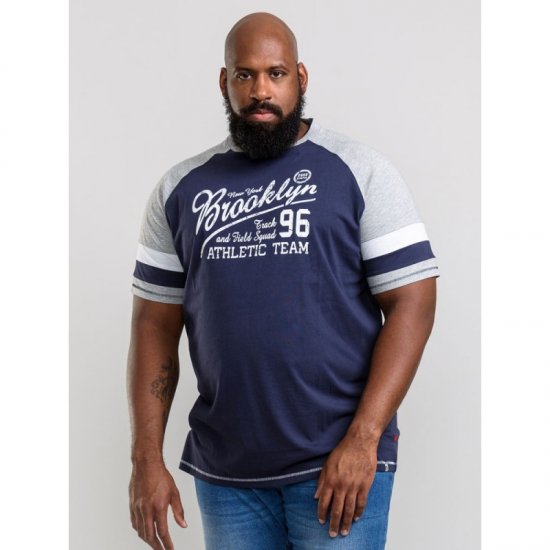 D555 Jones T-shirt Navy - T-paidat - Isot T-paidat 2XL – 14XL