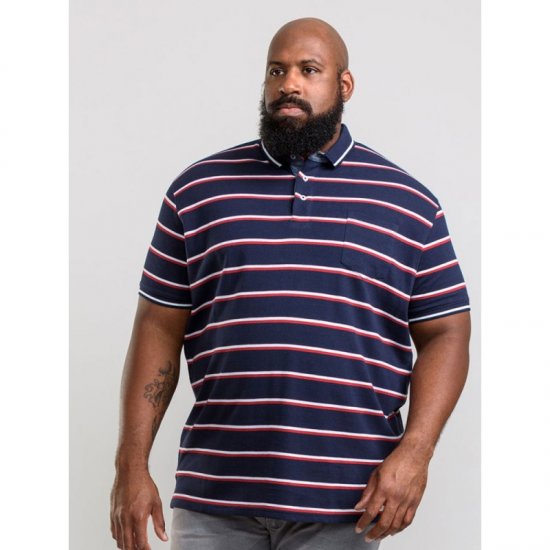 D555 Holmes Polo Navy - Pikeepaidat - Miesten isot pikeepaidat