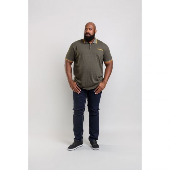 D555 Marshall Polo Khaki - Pikeepaidat - Miesten isot pikeepaidat