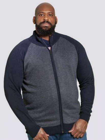 D555 Tanner Sweater Navy - Hupparit ja collegepaidat - Miesten hupparit ja collegepaidat isot koot