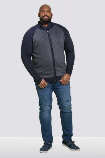 D555 Tanner Sweater Navy - Hupparit ja collegepaidat - Miesten hupparit ja collegepaidat isot koot
