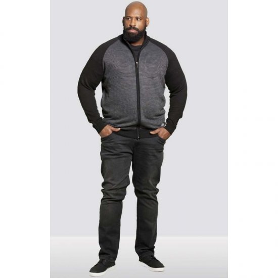 D555 Tanner Sweater Black - Hupparit ja collegepaidat - Miesten hupparit ja collegepaidat isot koot