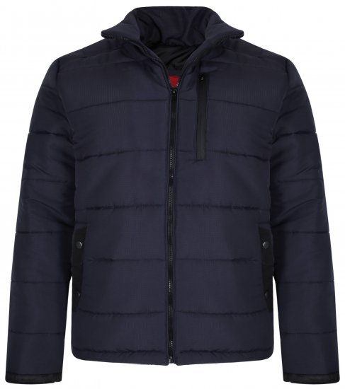 Kam Jeans KV114 Puffer Jacket Navy - Takit - Miesten Takit, isot koot – 2XL – 12XL