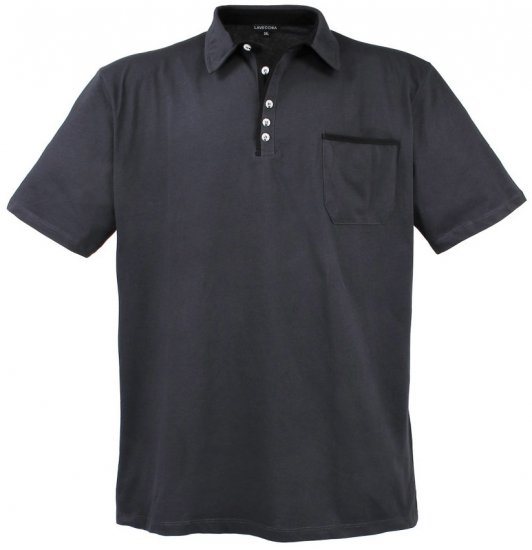 Lavecchia 1701 Jersey Poloshirt Charcoal - Pikeepaidat - Miesten isot pikeepaidat