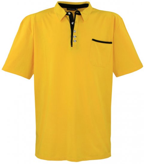 Lavecchia 1701 Jersey Poloshirt Yellow - Pikeepaidat - Miesten isot pikeepaidat