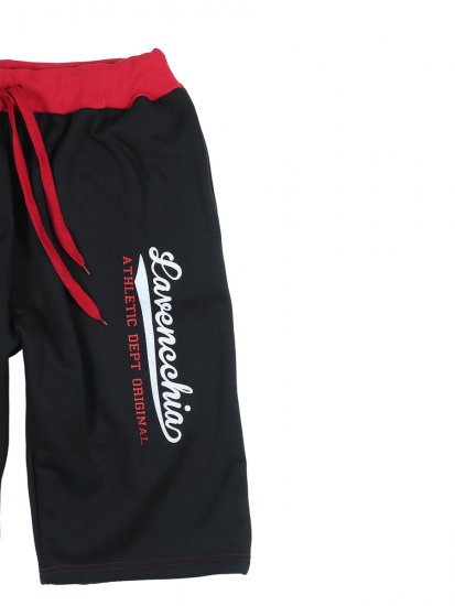 Lavecchia 2017 Sweatshorts Black/Red - Collegehousut ja collegeshortsit - Miesten Isot collegehousut ja collegeshortsit