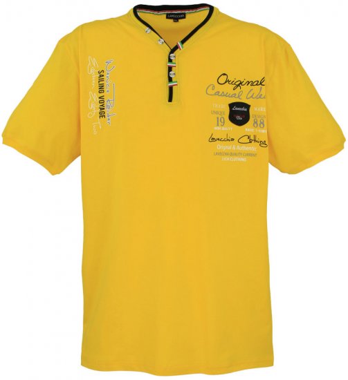 Lavecchia 2042 Printed T-shirt Yellow - T-paidat - Isot T-paidat 2XL – 14XL