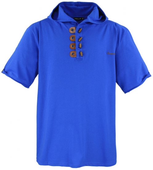 Lavecchia 609 T-shirt with Hoodie Royal Blue - T-paidat - Isot T-paidat 2XL – 14XL